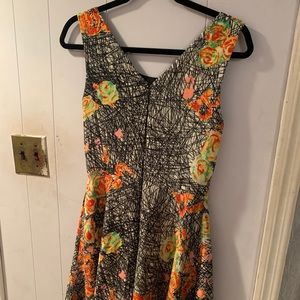 Vibrant multicolored floral dress